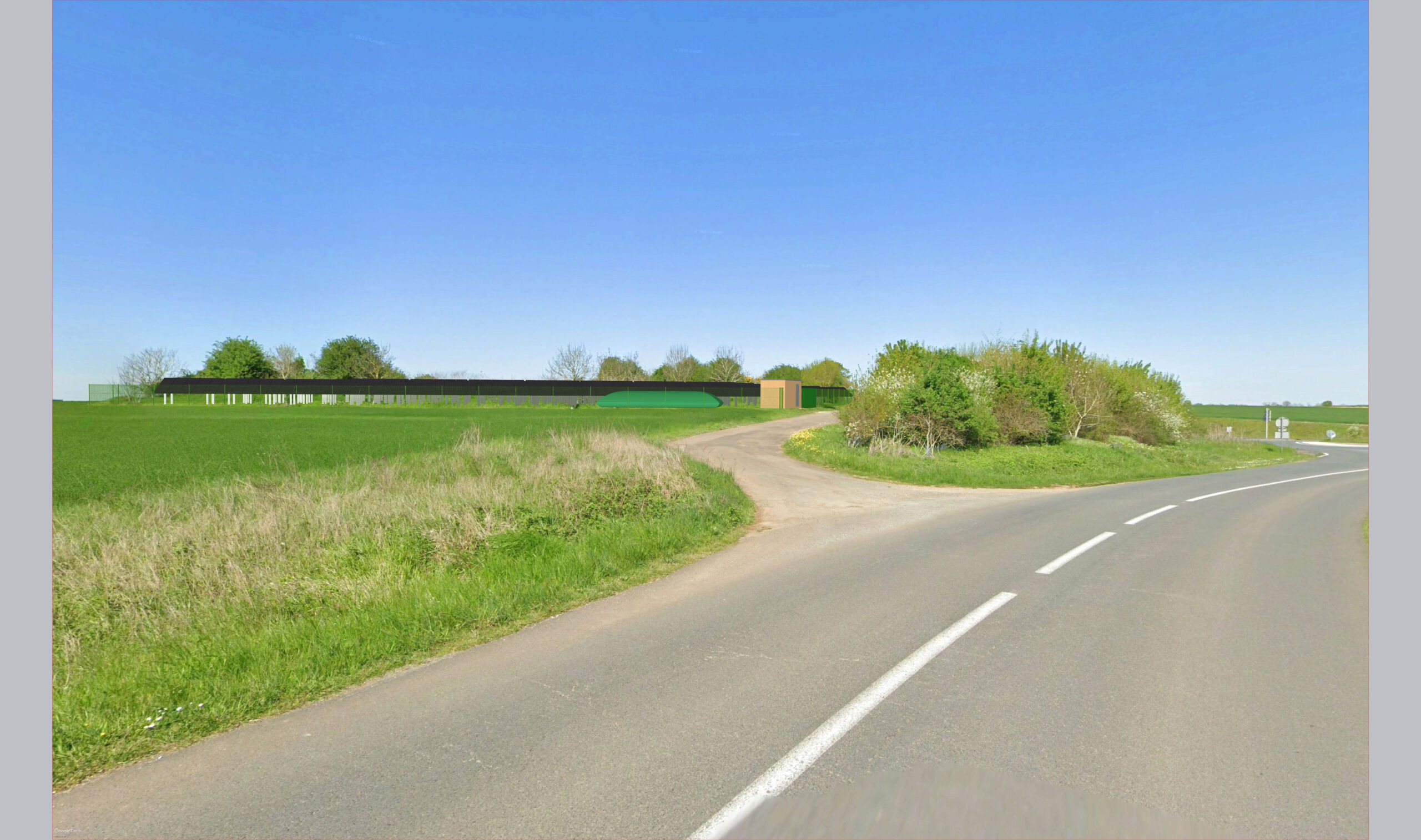 Eolise - Photomontage parc photovoltaïque de Aiffres Eolise - Photomontage parc photovoltaïque de Aiffres