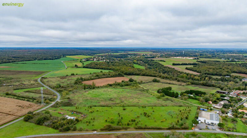 Photo aérienne de la zone de projet